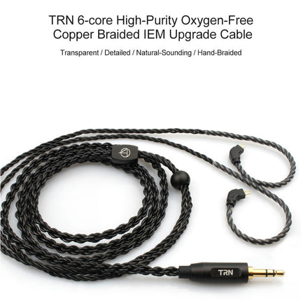 TRN Headphones Cable 0.75mm/0.78mm/MMCX Replace Braided Wired Earphone Cord Wire-0.75 mm