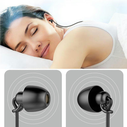 In-ear Sports Running Bass Earplugs S360 Anti-noise Sleeping Wired Earphones-White