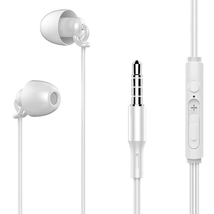 In-ear Sports Running Bass Earplugs S360 Anti-noise Sleeping Wired Earphones-White