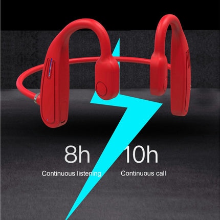 1 Set ABS Sports Runing Earphone for Computer Bone Conduction Noise Reduction Earphone-Red