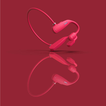 1 Set ABS Sports Runing Earphone for Computer Bone Conduction Noise Reduction Earphone-Red