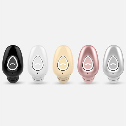 In-Ear Handsfree Stereo Headphone Wireless Bluetooth-compatible 4.1 Earbud Earphone-Rose Gold