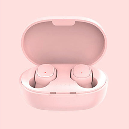 E6S Bluetooth-compatible HIFI Sound Ear Bub for Sport Wireless Earphone Ergonomic -Pink