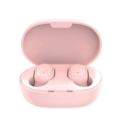 E6S Bluetooth-compatible HIFI Sound Ear Bub for Sport Wireless Earphone Ergonomic -Pink