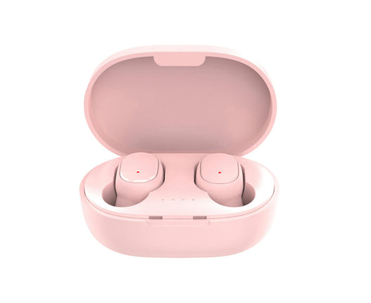 E6S Bluetooth-compatible HIFI Sound Ear Bub for Sport Wireless Earphone Ergonomic -Pink