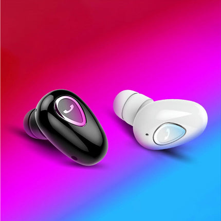 1Pc Sports Stereo Headphone Mini In-ear Wireless Bluetooth-compatible Earphone with Mic-Pink