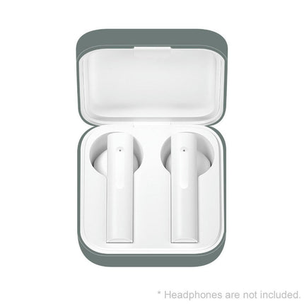 Silicone Anti-scratch Bluetooth-compatible Earphones Protective Case for Xiaomi Air 2 SE-White