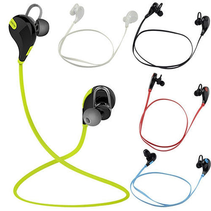 Stereo Sports Headphone Earphone Universal Bluetooth Wireless Headset with Handfree-Green