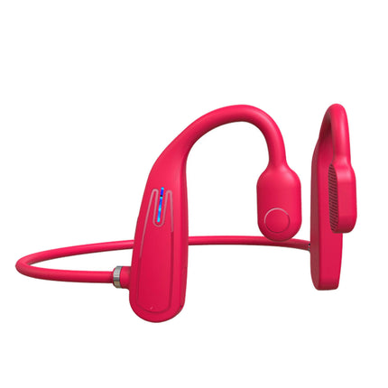 1 Set Bone Conduction Earphone Noise Reduction ABS Sports Runing Earphone for Computer-Red