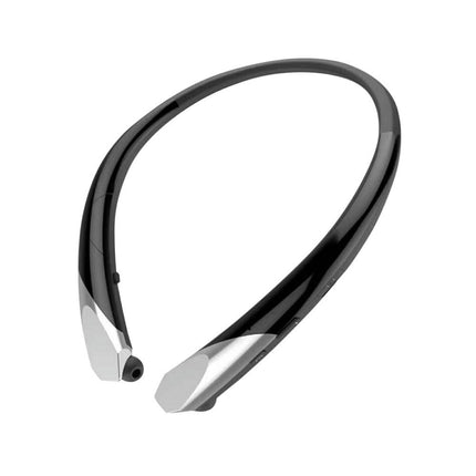 In-ear Neckband Retractable Ear Buds Bluetooth-compatible V4.1 Sports Sweatproof Earphones-Black