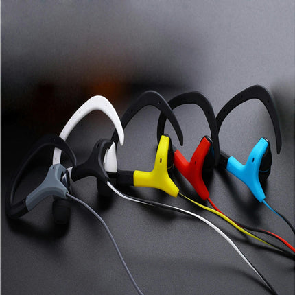 3.5mm Running Sport Music Stereo Earphone Headset In-Ear Headphone with Mic-Blue