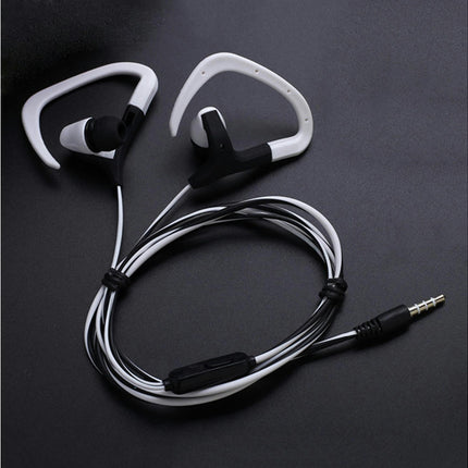 3.5mm Running Sport Music Stereo Earphone Headset In-Ear Headphone with Mic-Blue