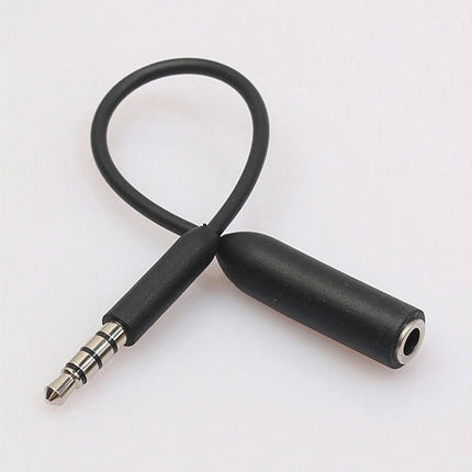 3.5mm Audio Jack Male to Female Headphone Extender Cable for Phone Tablets-Black