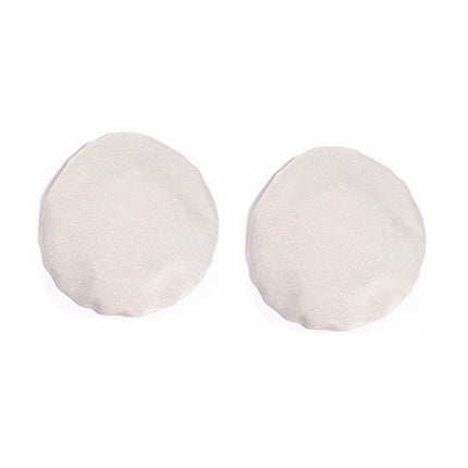 Round Shape Elastic Dust-proof Cushion Headphone Removable Headphone Cover for Offices-Grey