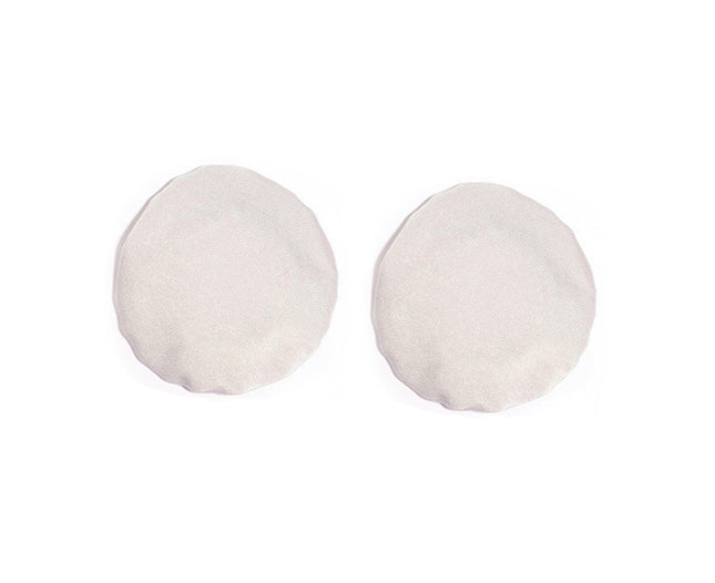 Round Shape Elastic Dust-proof Cushion Headphone Removable Headphone Cover for Offices-Grey