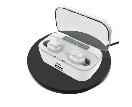 G6S In-Ear Mini Bluetooth Earphone 5.0 Wireless Earphone Earbud with Charging Box-White