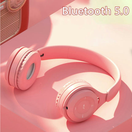 Y08 Wireless Bluetooth Headphone HiFi Over Ear Headphone Headset with Microphone-Black