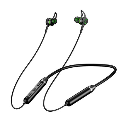 In-ear Earphone Neckband Magnetic Stereo Wireless Sport Bluetooth-compatible Headphone-Black