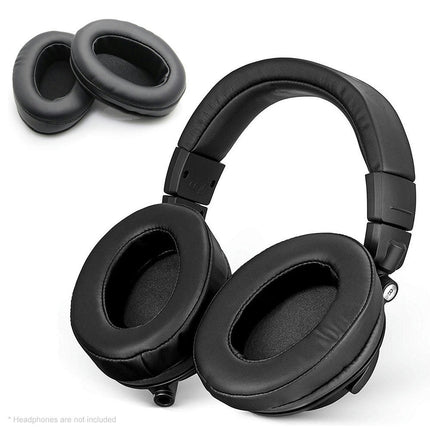 1Pair Soft Earmuffs Headset AccessoryReplacement Headphone Protective Cover-Black