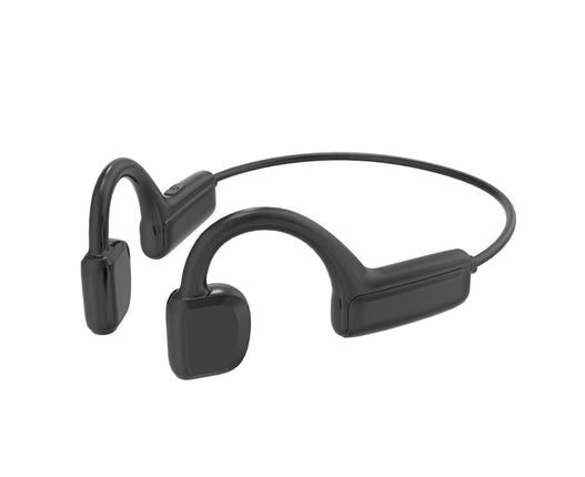 Wireless Bone Conduction Headset Waterproof Bluetooth-compatible Headset with Microphone-Black