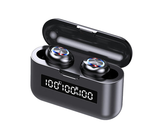 IPX4 Waterproof ABS BT5.0 Long Endurance Earbuds 1 Pair X35 Wireless Earphones for Sports-Black