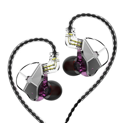 HiFi Moving Iron Music Earphone TRN ST1 In-Ear Wired Detachable Earphone Sports Headset-Purple