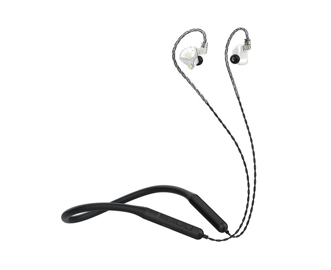 BX-03 Neckband Wireless Earphone CVC Noise Cancelling 5.0 HiFi  In-ear Lightweight Earphone-White