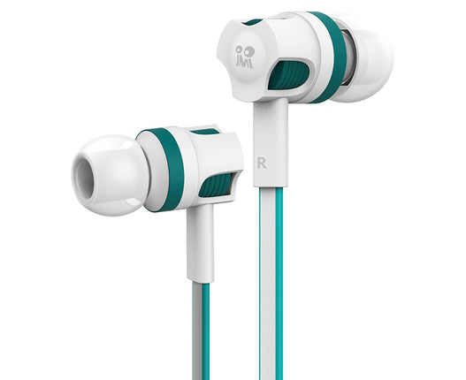 Lightweight 3.5mm Stereo Sports In-ear Earbud JM26 Wired Earbud for Playing Games-White