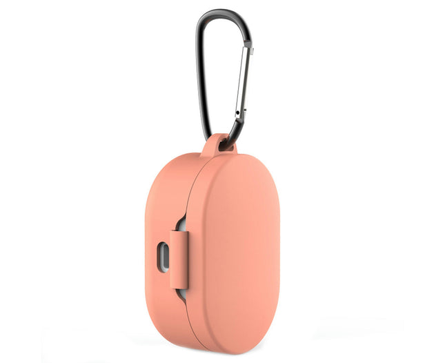 Solid Color Wireless Anti-falling Earphone Protective Case for Redmi AirDots-Coral Orange