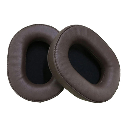 1 Pair Soft Faux Leather Sponge Headphone Ear Pads for Sony Headset Accessories-Whit