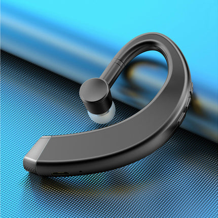 1Pc Waterproof Bluetooth-compatible 5.0 Earphone Ear Hook Rotating Stereo Headset-Black