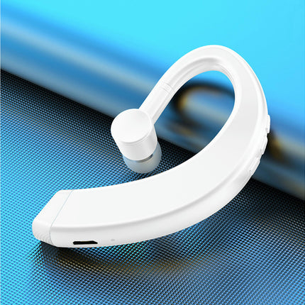 1Pc Waterproof Bluetooth-compatible 5.0 Earphone Ear Hook Rotating Stereo Headset-Black