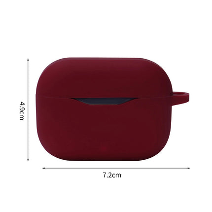 Dustproof Silicone Earphone Protective Sleeve Earbud Case Protector for Lenovo LP1-Wine Red