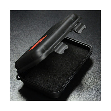 Cable Earbuds Carrying Box Protector Portable Square Hard Earphone Storage Case-Black