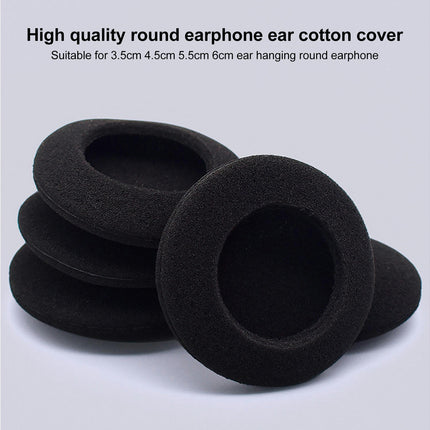 2Pcs 3.5/4.5/5/5.5/6cm Headset Accessory Headphone Sponge Pads Replacement -4.5cm