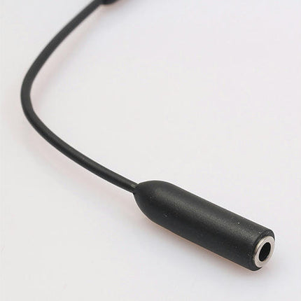 Slim 3.5mm Audio Jack Male to Female Headphone Extender Cable for Phone Tablets-Black