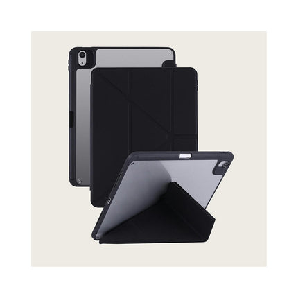 iPad Case Cover with Y/Tri-fold Stand and Auto Wake/Sleep Pencil Holder