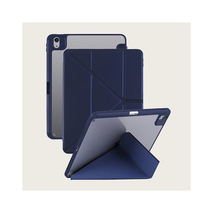 iPad Case Cover with Y/Tri-fold Stand and Auto Wake/Sleep Pencil Holder