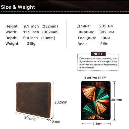 Leather iPad Case Cover Protective Tablet Cover-A