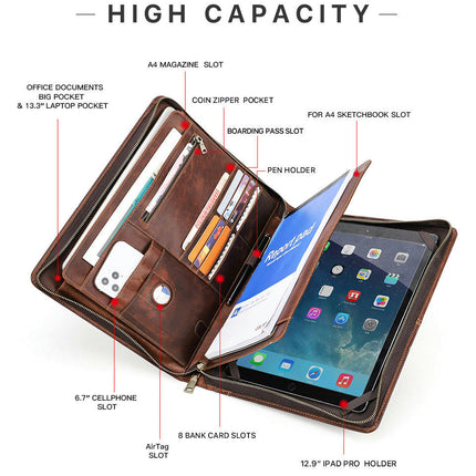 Leather iPad Case Cover Protective Tablet Cover Card Slot