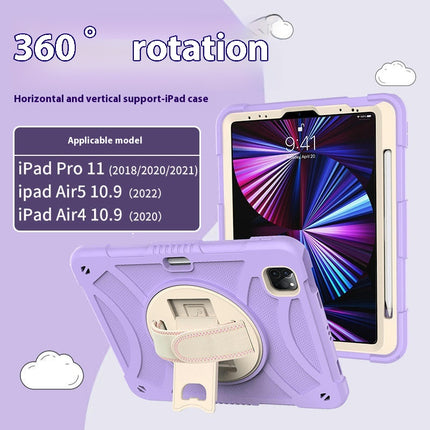 Protective Tablet Cover iPad Case Cover with Pencil Holder Stand Hand Strap