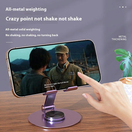 Fully Adjustable Foldable Desktop Phone Holder Dock 360¡ã Rotating Metal Phone Holder