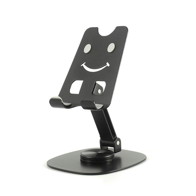 360-degree Rotating Adjustable Phone Desktop Stand - Made of Alloy Foldable Desktop Phone Holder