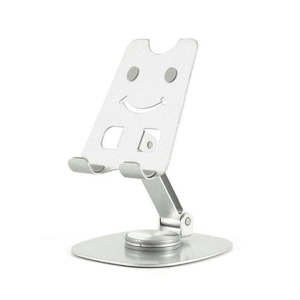 360-degree Rotating Adjustable Phone Desktop Stand - Made of Alloy Foldable Desktop Phone Holder