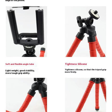 Mini Flexible Tripod with Universal Clip Multifunctional Octopus Camera Phone Tripod