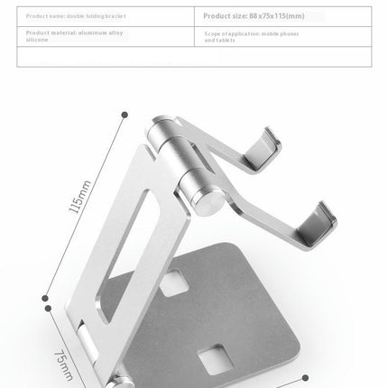 Multi Angle Adjustment Multi Hole Position Desktop Foldable Phone Holder