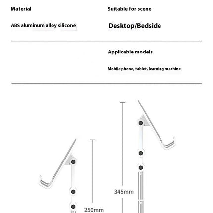 Aluminum Alloy Mobile Phone Bracket Retractable Desktop Tablet Phone Metal Bracket