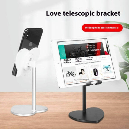 Tablet Mount for Desk - Retractable Heart Shaped Lazy Phone Tablet Holder