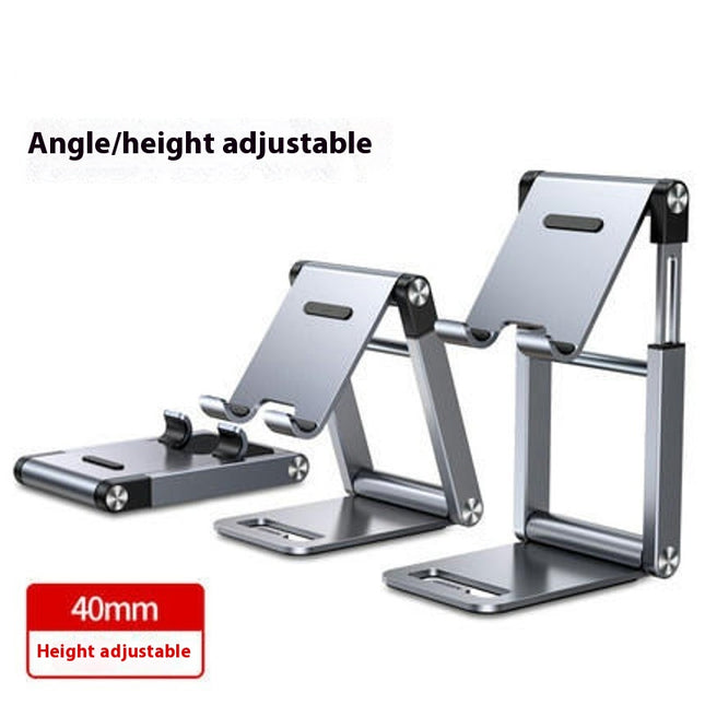 Adjustable Alloy Mobile Phone Tablet Stand Portable Folding Tablet Bracket