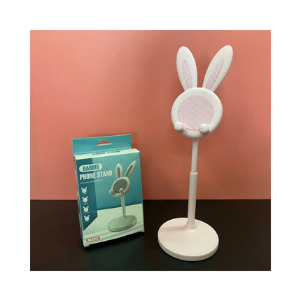 Cute Rabbit Universal Phone Holder Adjustable Height Desktop Holder